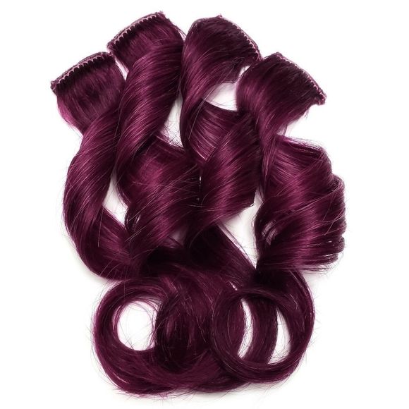 18 inch Colored clip in human hair extensions - Picture 2 of 3